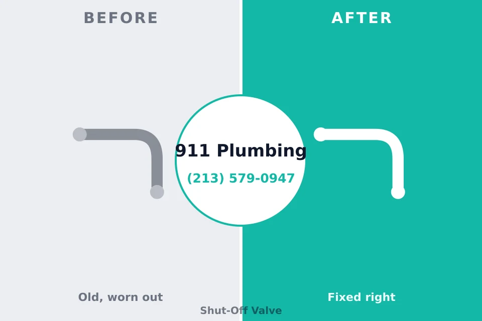 Before and after: plumbing repair Lookout Mountain, GA